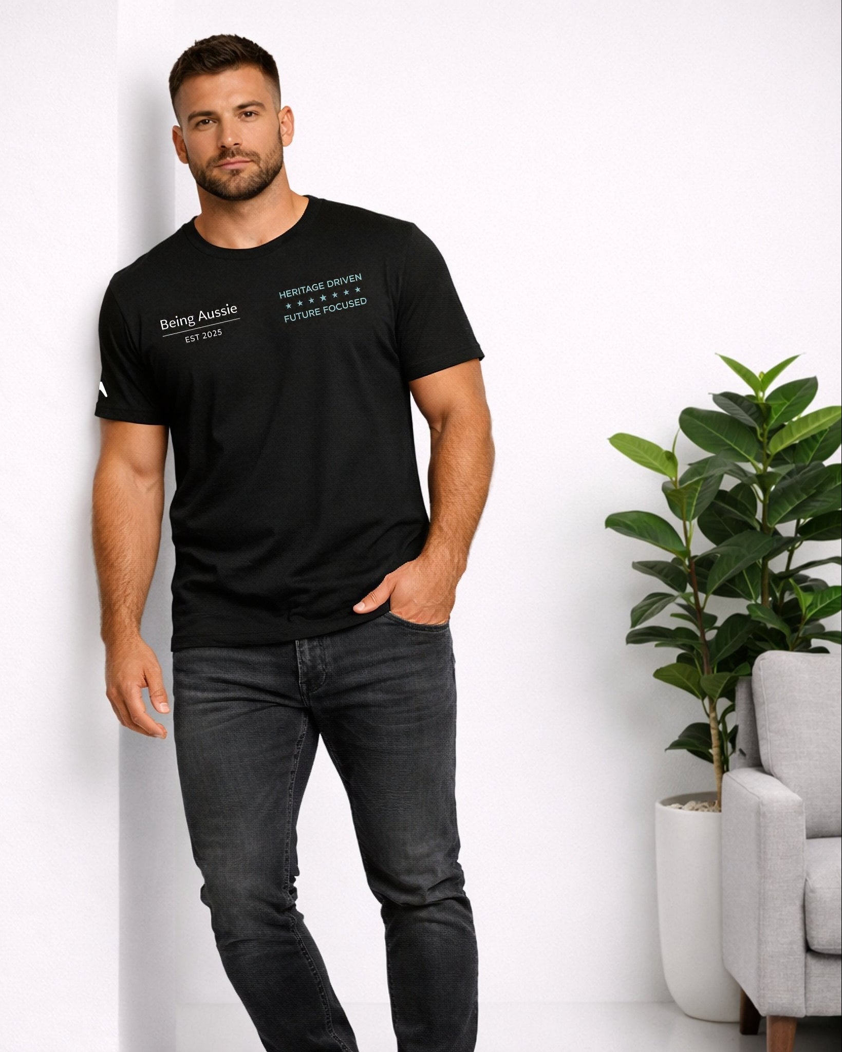 1.0 - Aqua Core Tee - BA30 - Being Aussie