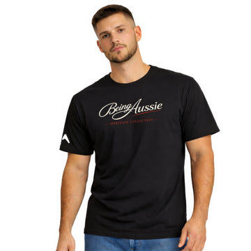 Signature Script Black Tee