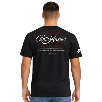 Signature Script Black Tee