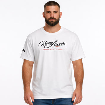 Signature Script White Tee