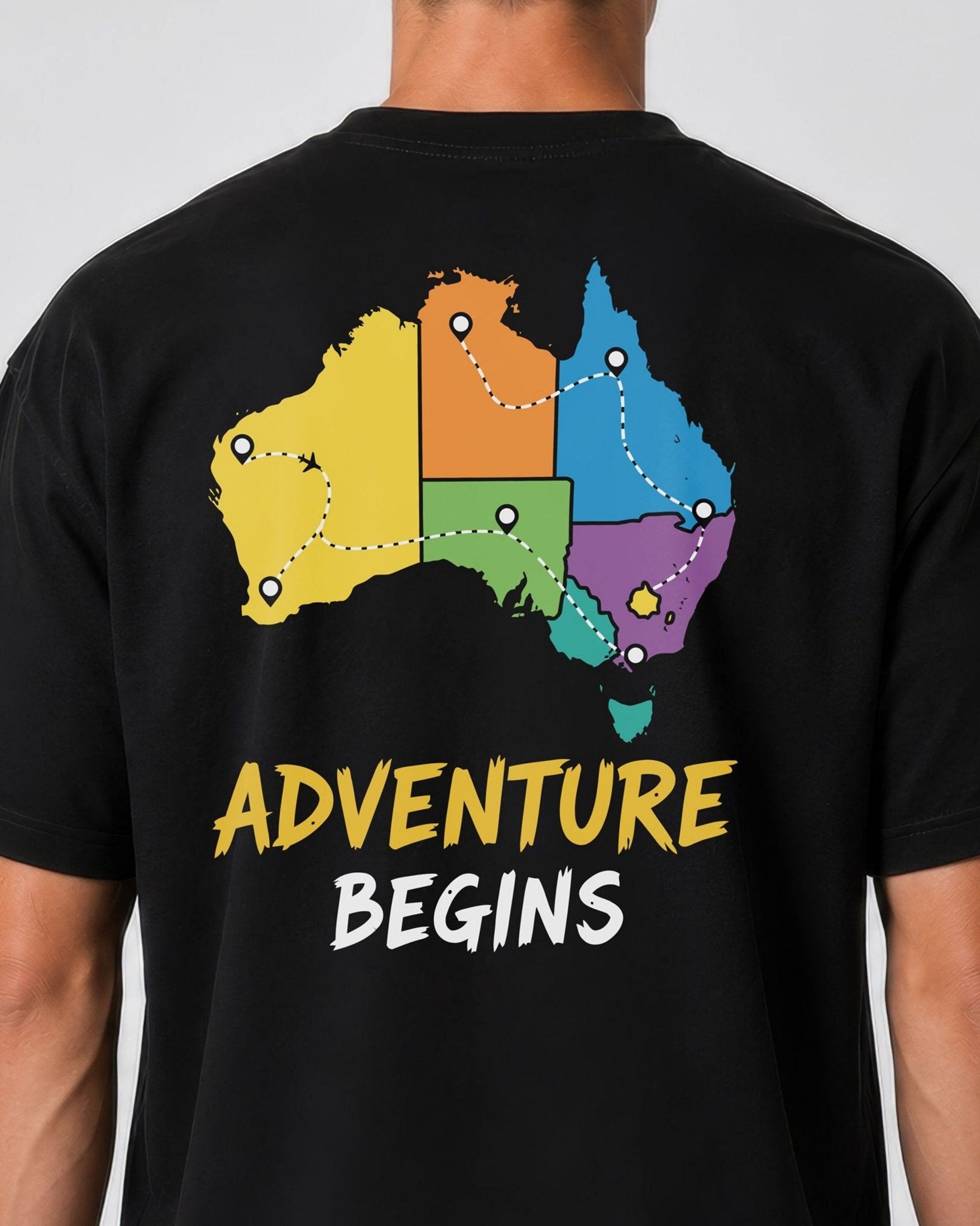 Adventure Begins Tee - Being Aussie