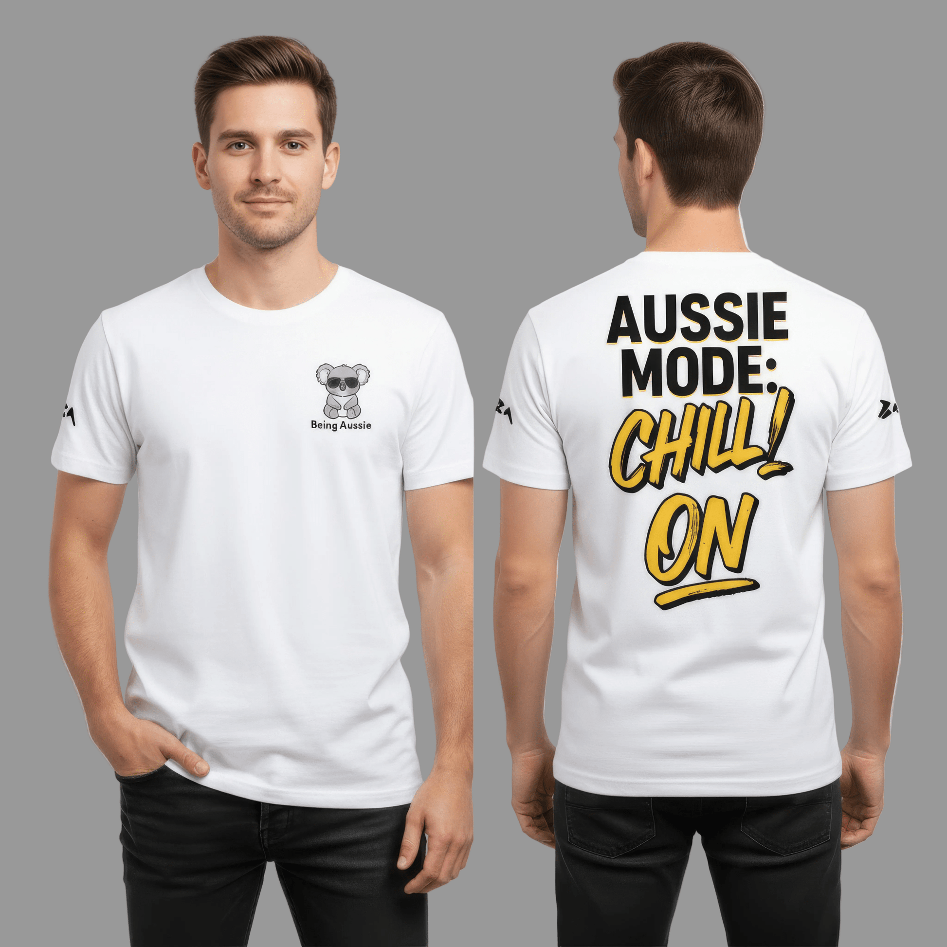 Aussie Mode : Chill On - BA6 (White) - Being Aussie