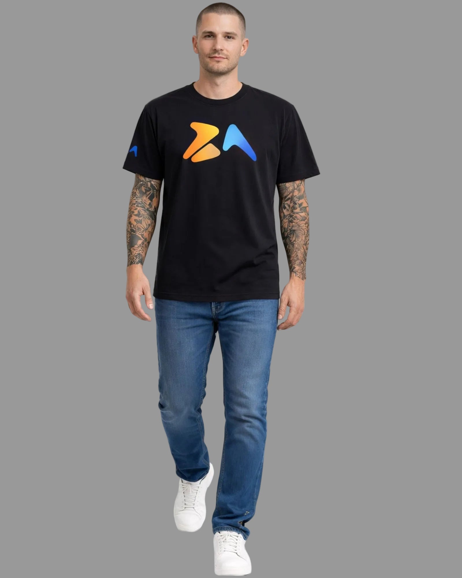 Aussie Nomad Black Tee – Premium Cotton Streetwear (BA15) - Being Aussie