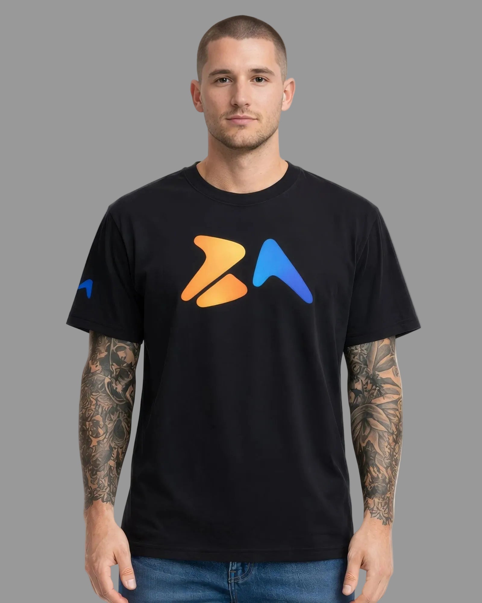 Aussie Nomad Black Tee – Premium Cotton Streetwear (BA15) - Being Aussie