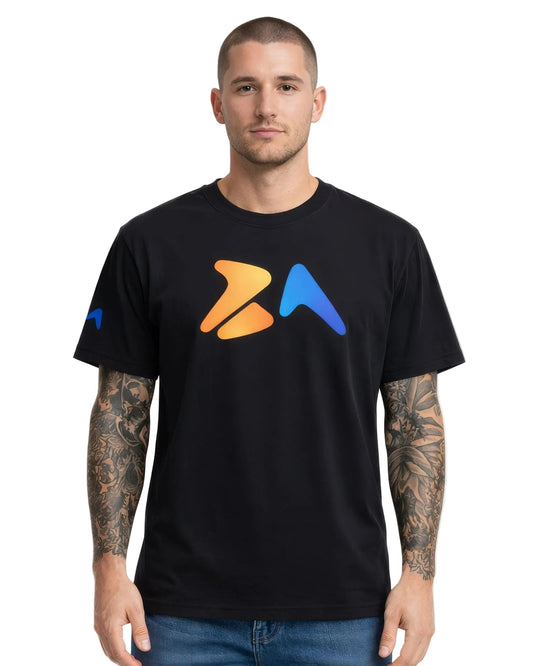 Aussie Nomad Black Tee – Premium Cotton Streetwear (BA15) - Being Aussie