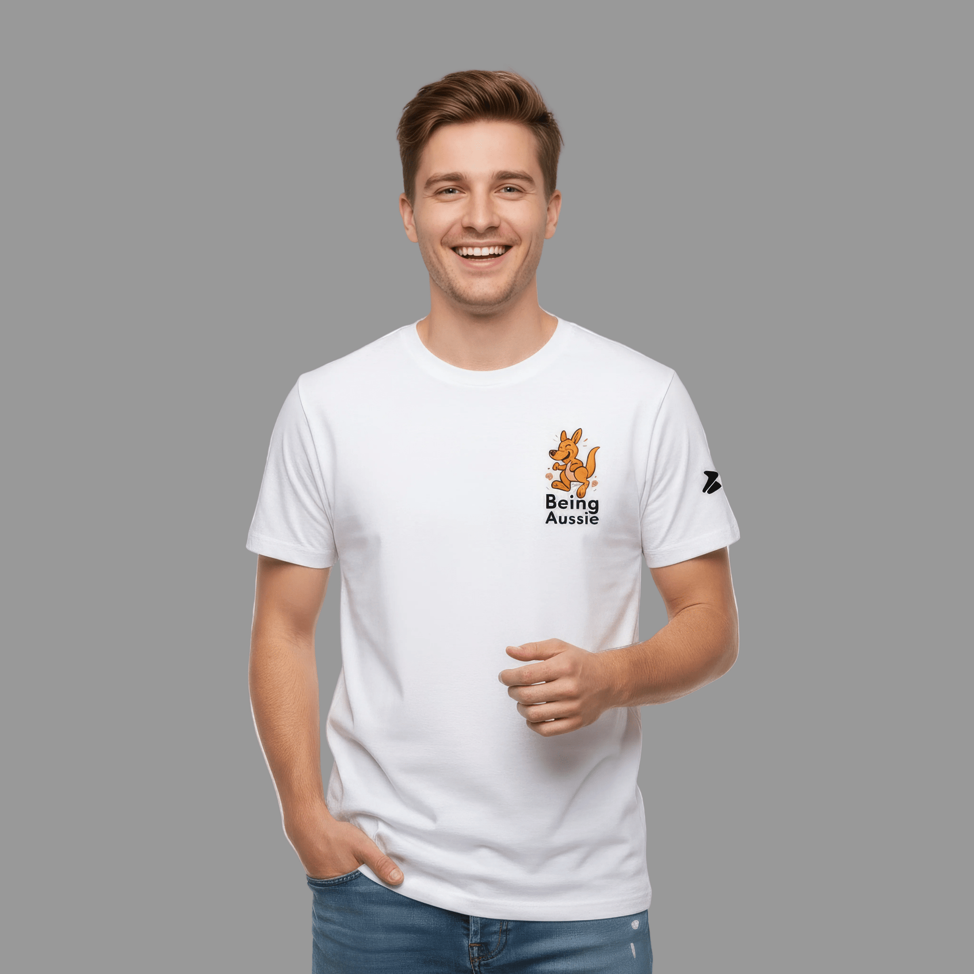 Born To Bounce - BA10 (White) - Being Aussie