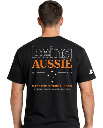 Ember Core Black Tee - Being Aussie