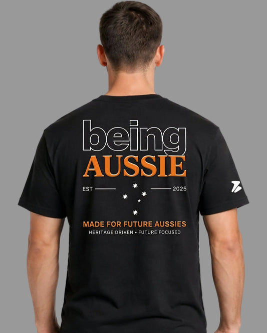 Ember Core Black Tee - Being Aussie