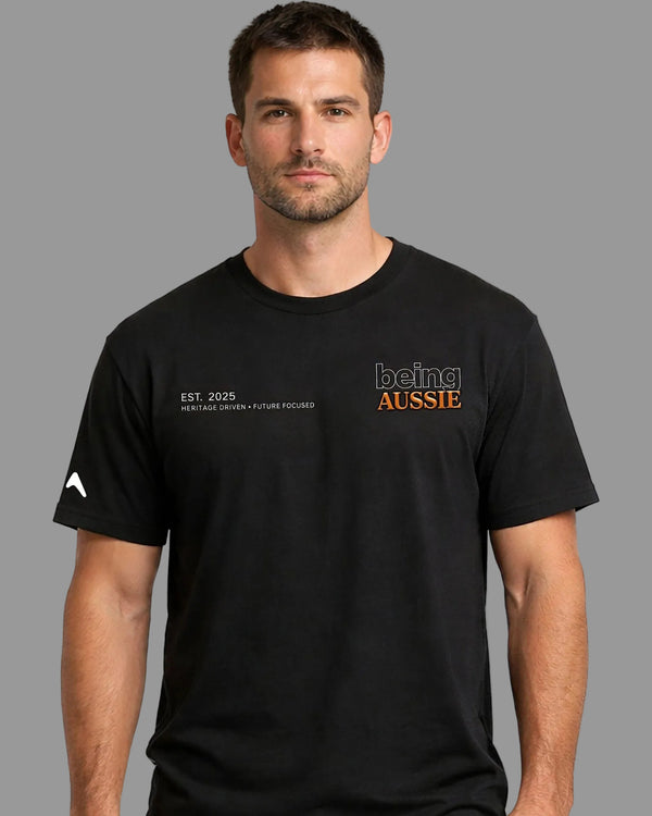 Ember Core Black Tee - Being Aussie