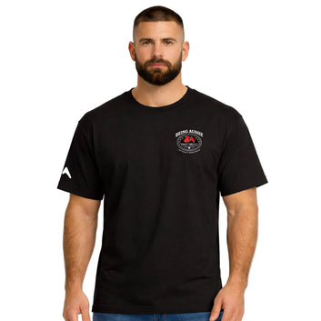 Iron Rider Black Tee - Being Aussie