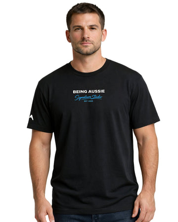 Pacific Core Black Tee - Being Aussie