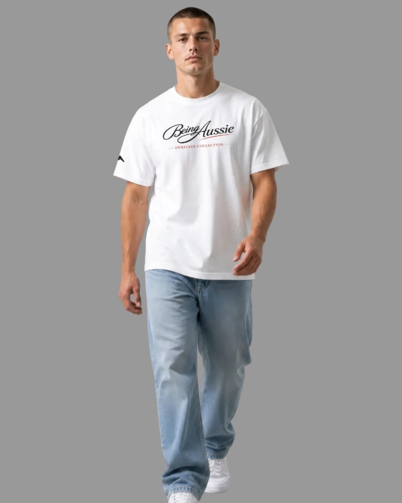 Signature Script Tee - Being Aussie