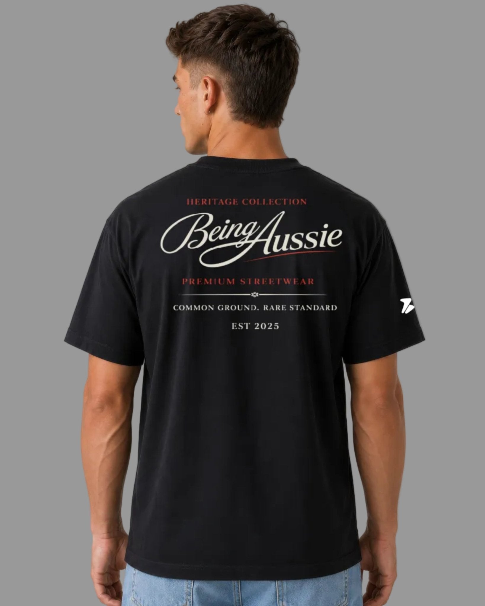 Signature Script Tee - Being Aussie