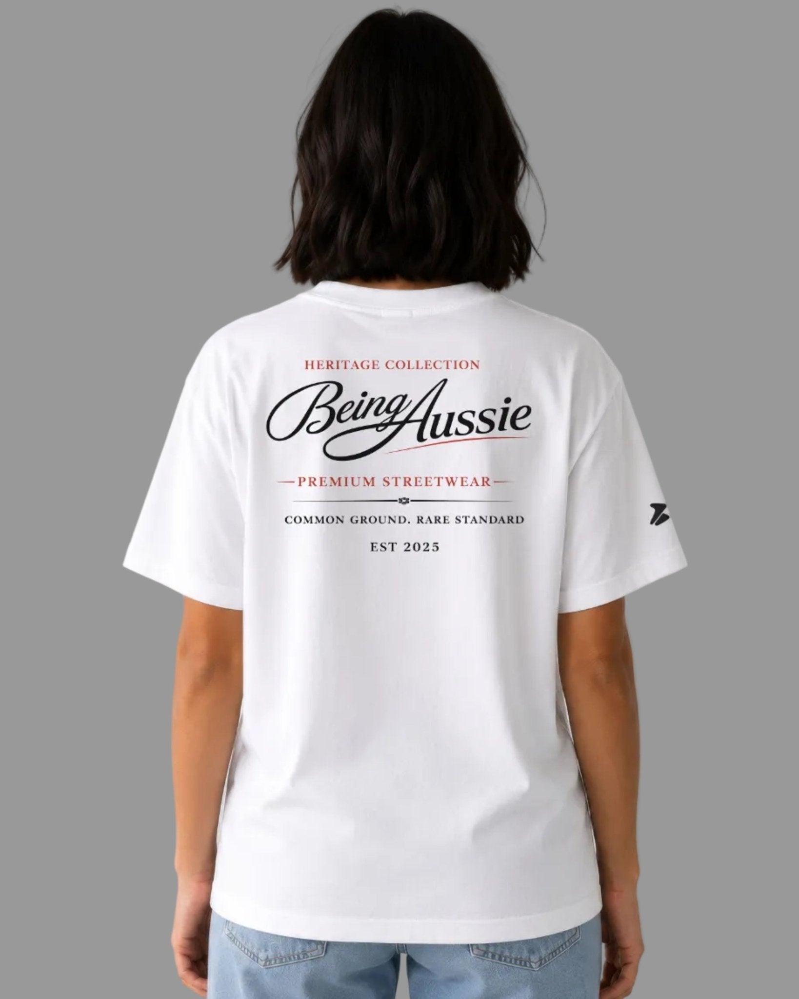 Signature Script Tee - Being Aussie