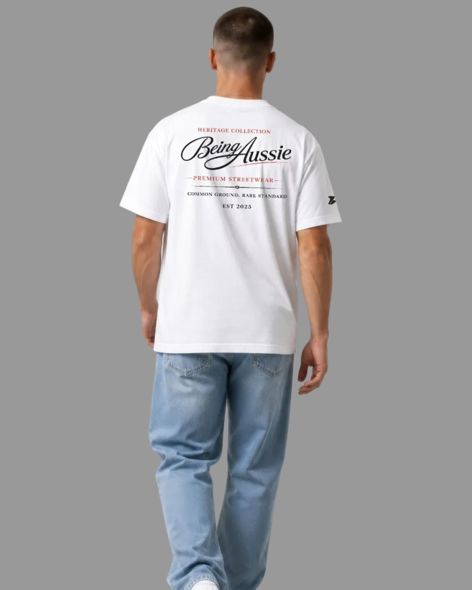 Signature Script Tee - Being Aussie