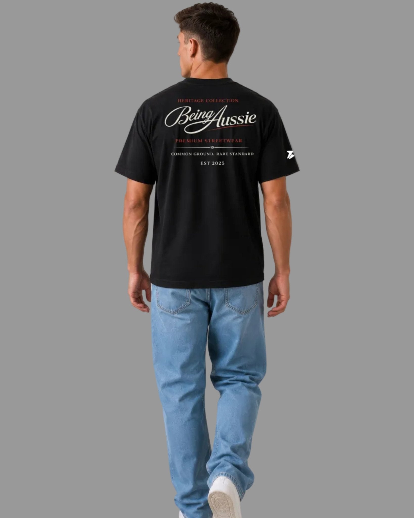 Signature Script Tee - Being Aussie
