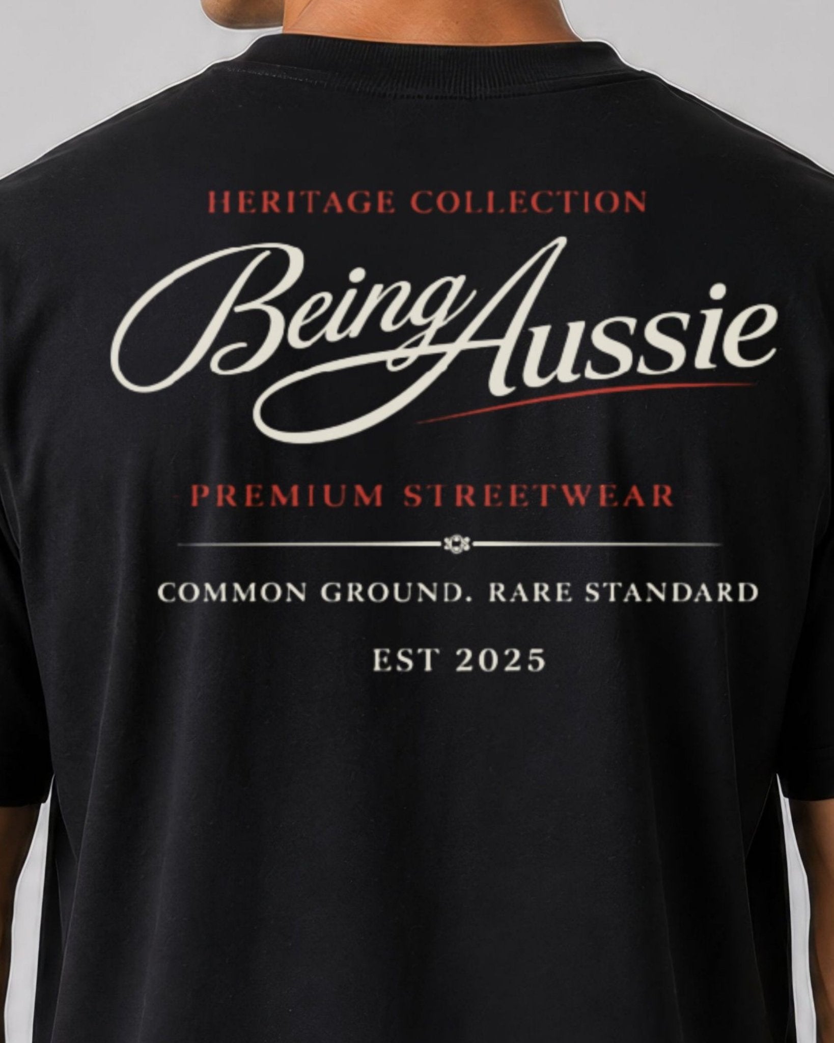 Signature Script Tee - Being Aussie