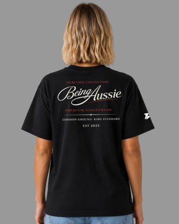 Signature Script Tee - Being Aussie