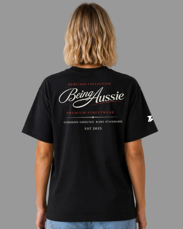 Signature Script Tee - Being Aussie