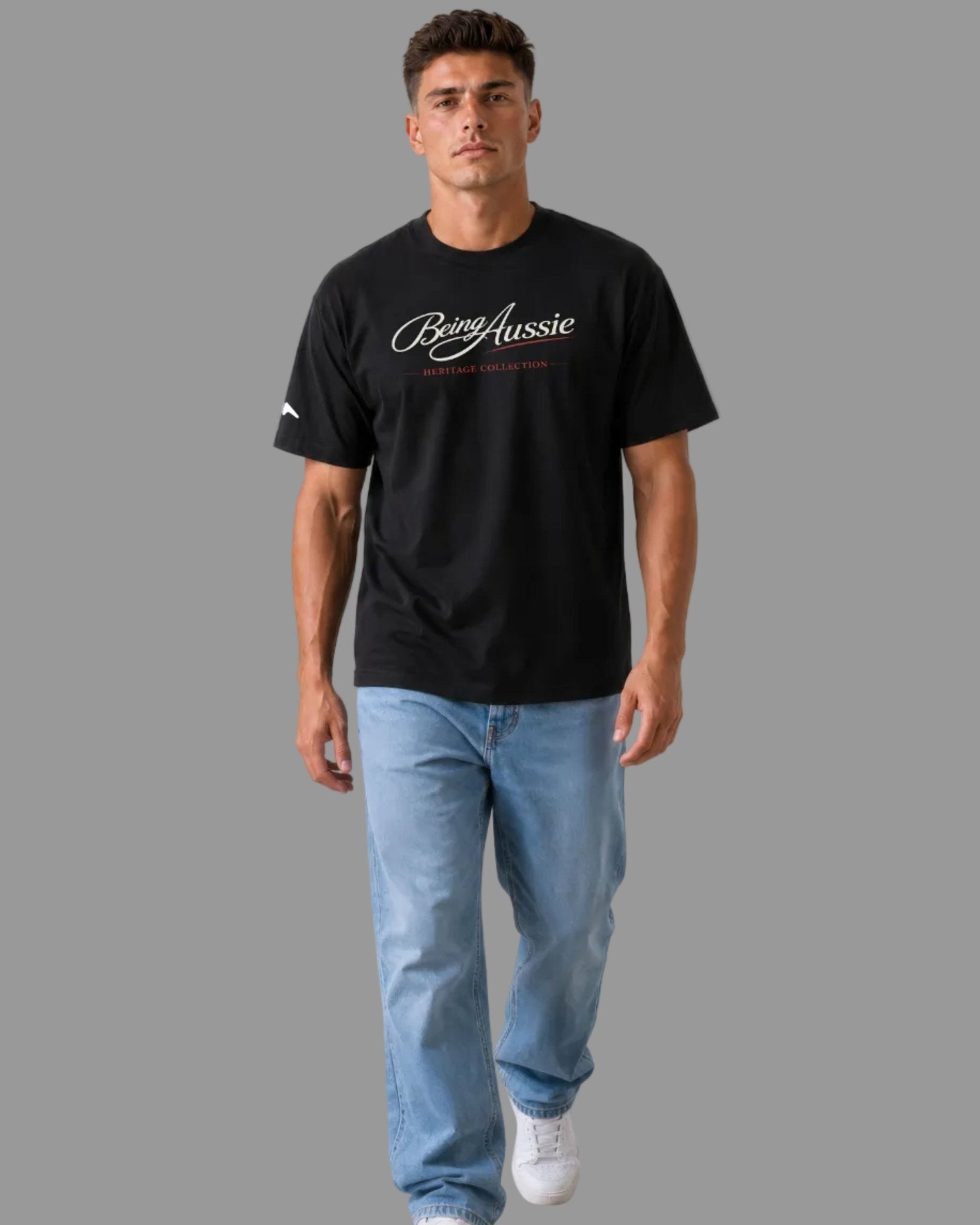 Signature Script Tee - Being Aussie