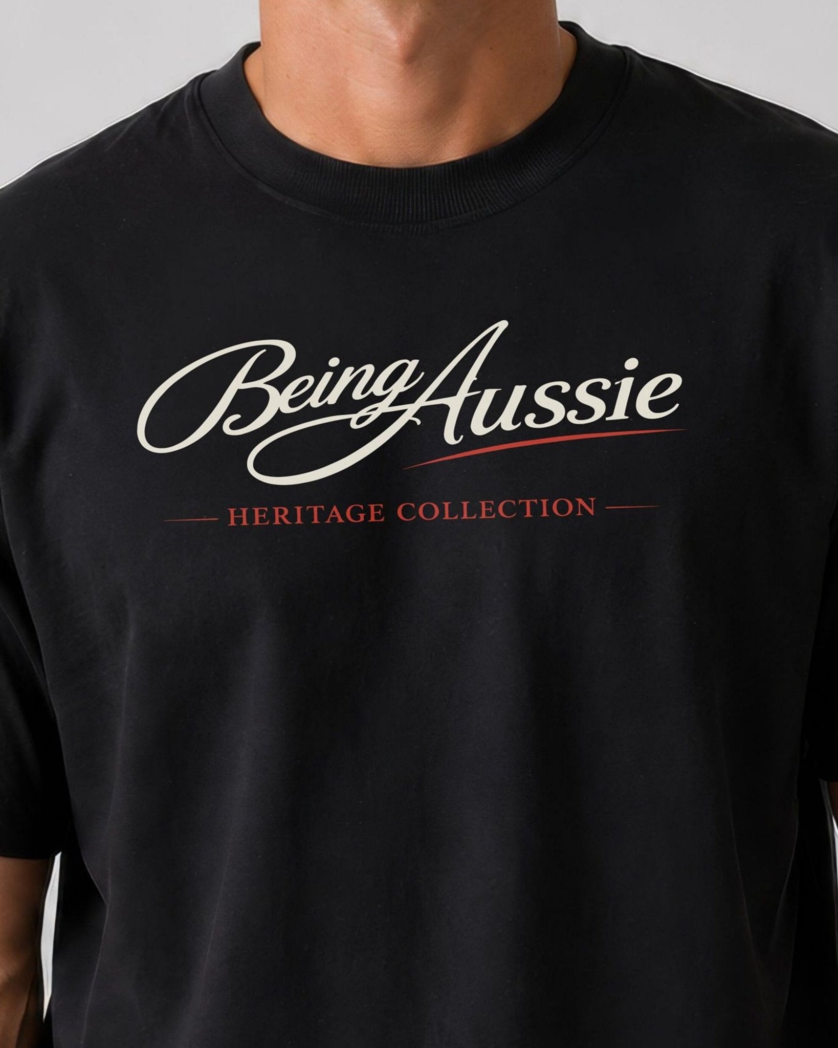 Signature Script Tee - Being Aussie