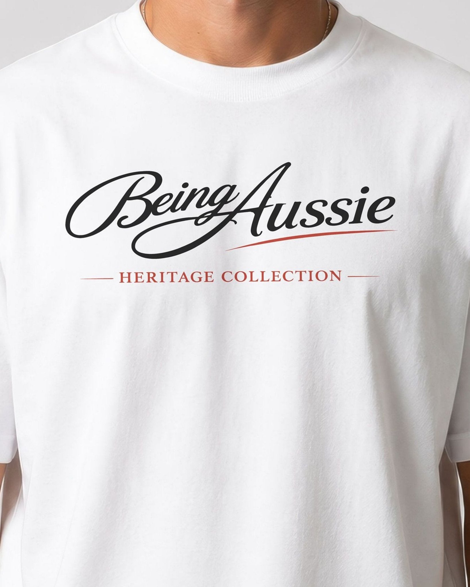 Signature Script Tee - Being Aussie