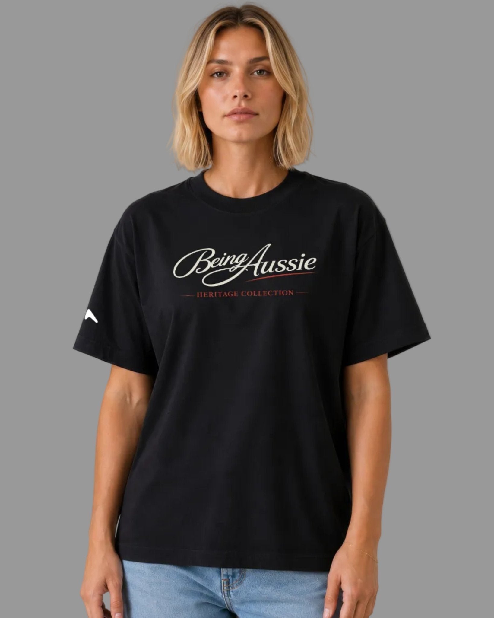 Signature Script Tee - Being Aussie