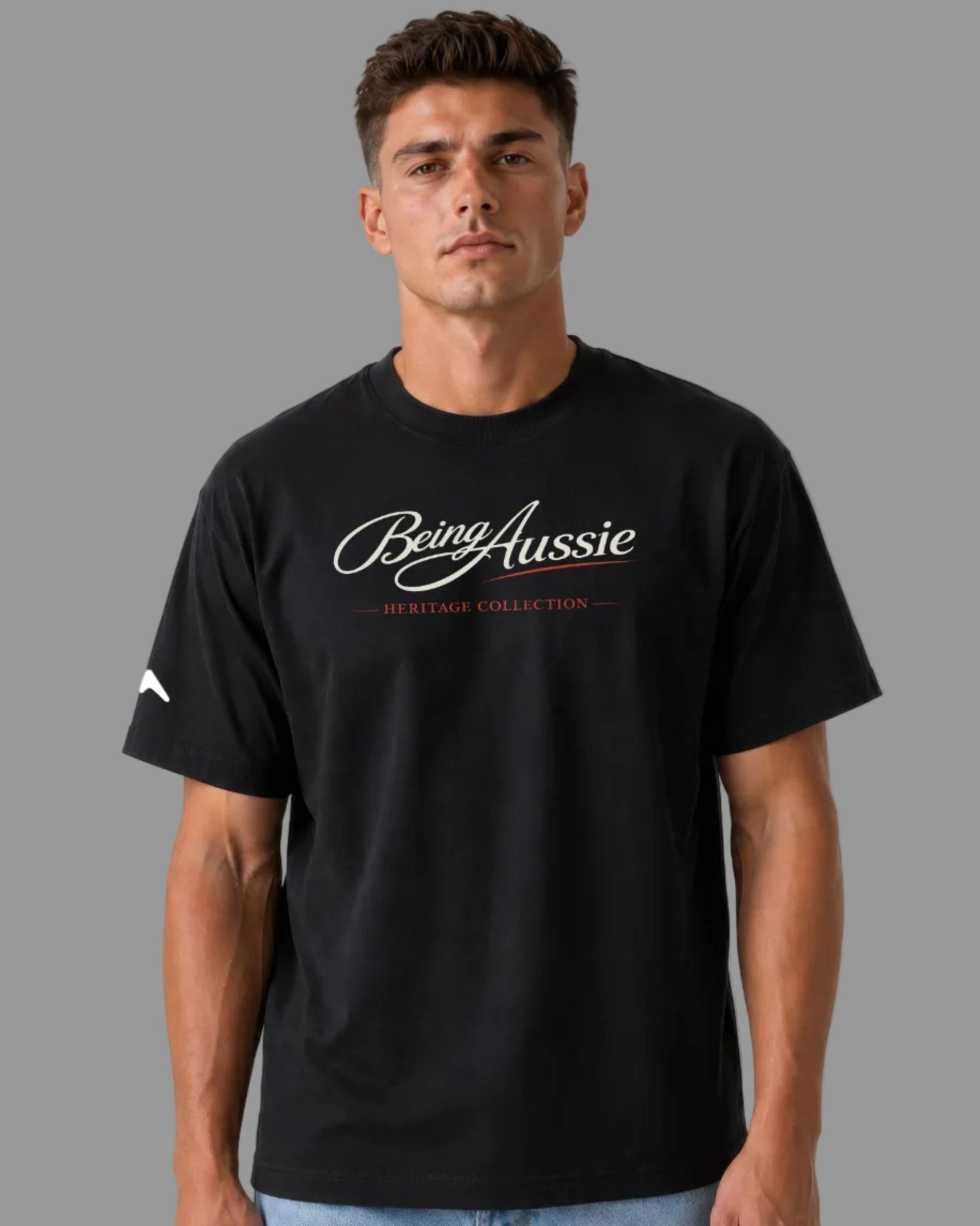 Signature Script Tee - Being Aussie