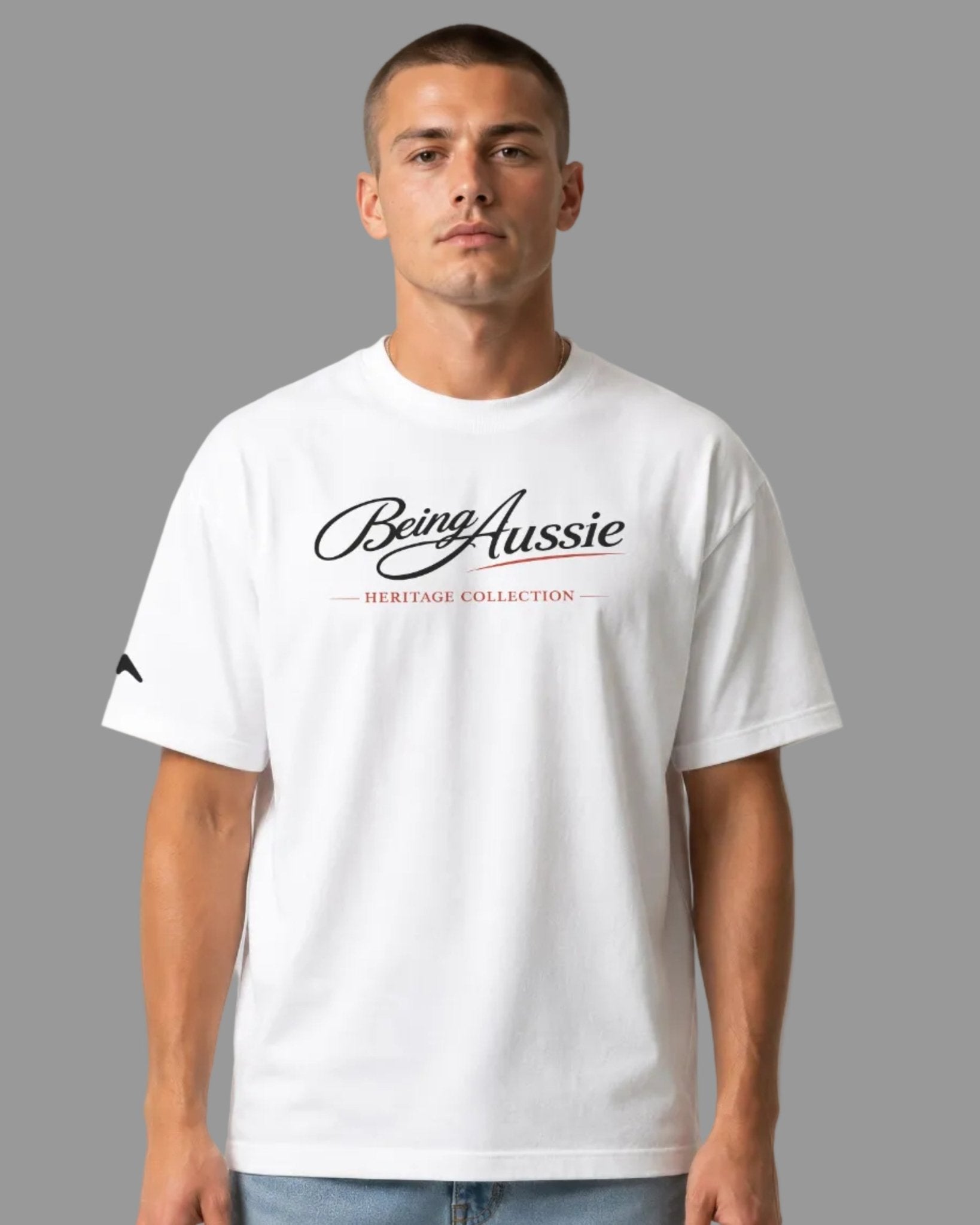 Signature Script Tee - Being Aussie