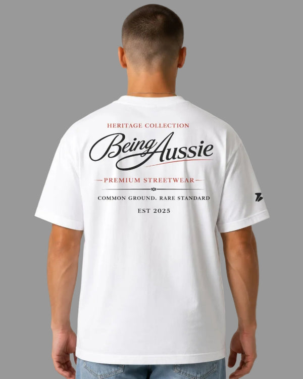 Signature Script Tee - Being Aussie