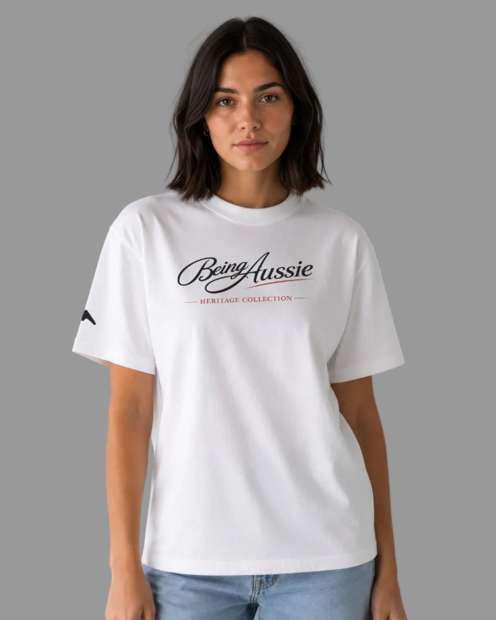 Signature Script Tee - Being Aussie