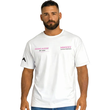Urban Pulse White Tee - Being Aussie